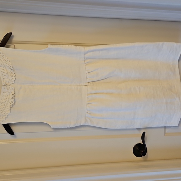 👰♀💕3.1 Phillip Lim Ivory Ribbon Lace Linen Mini Dress | Size 6 - Picture 8 of 11